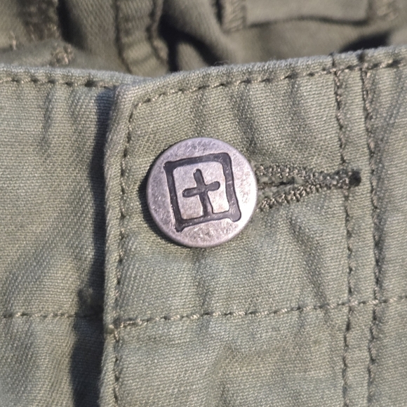 KSUBI Womens Army Green High Rise Interlude Ankle Cargo Pants Size Medium - Picture 8 of 14